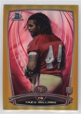 2014 Bowman Chrome Gold Refractor 33/50 Trey Millard #121 mh1