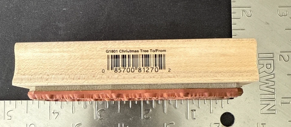 Hero Arts - G1801 Árbol de Navidad a partir - Etiqueta de regalo de vacaciones sello de goma Foto 2 de 3