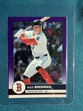 2026 Topps Flagship Baseball Alex Bregman Boston Red Sox #28 /75 Purple Foil