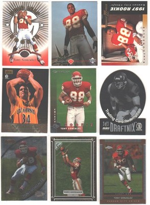Tony Gonzalez Pick Your Favorite (Drop Down) Gold, Die-Cut, Rookie RC Refractor