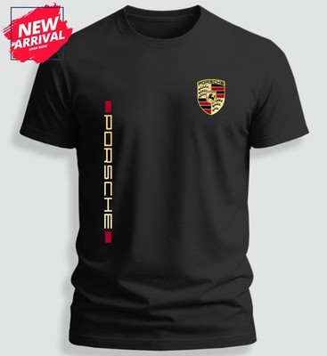 Porsche Logo Badge Luxury Car T-Shirt Gifts - USA Size S-5XL