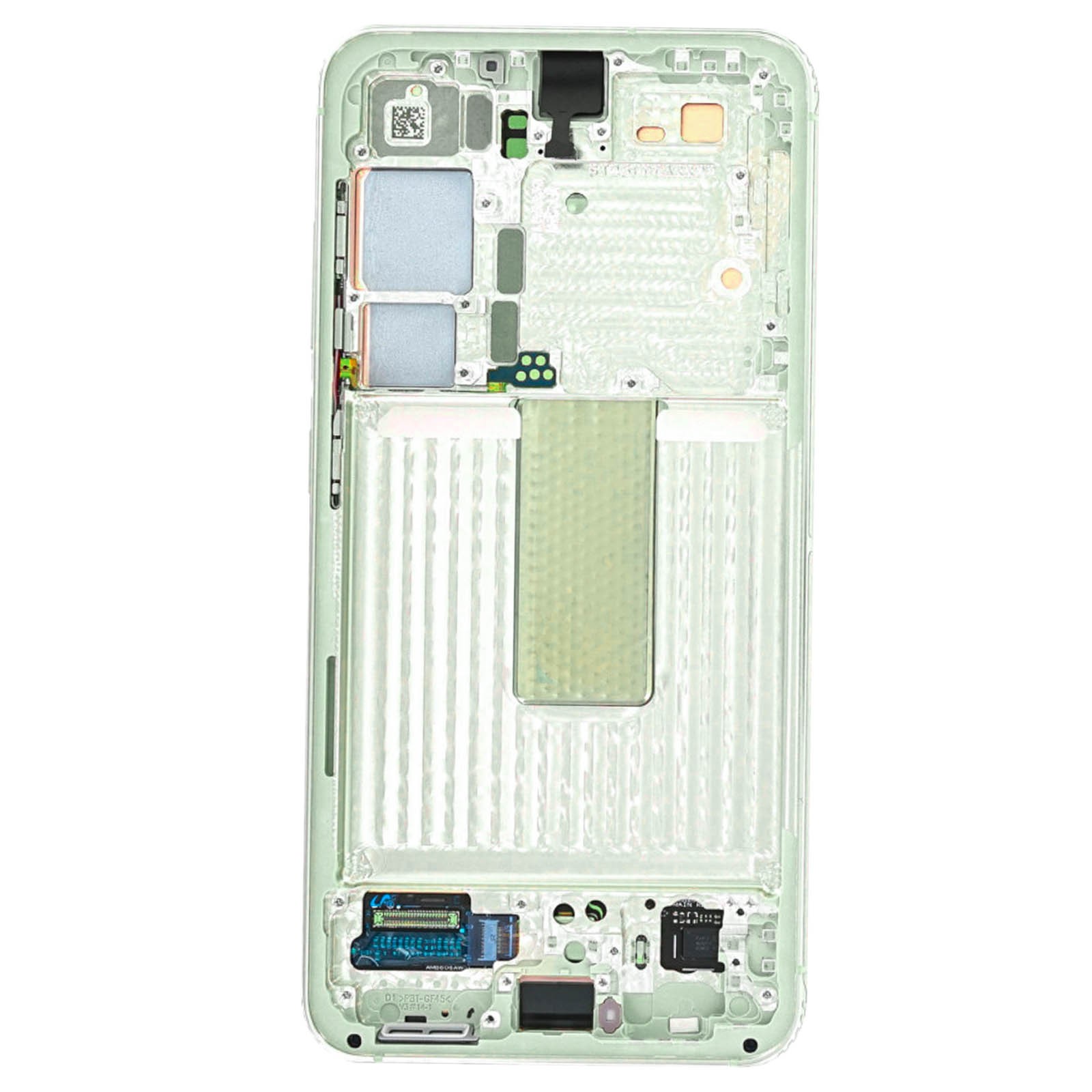 Écran tactile de qualité originale pour Samsung S23 avec afficheur LCD et châssis vert