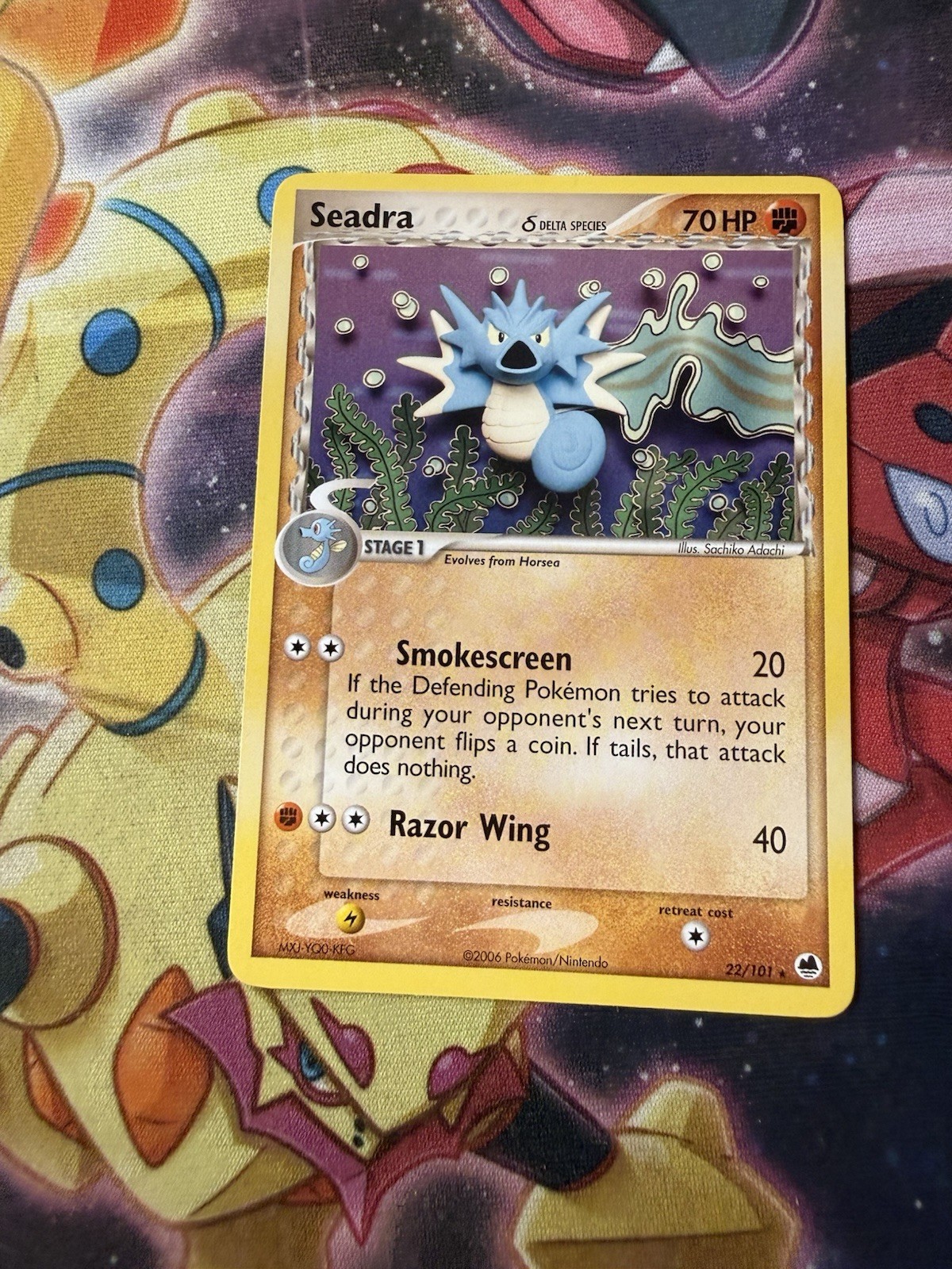 Seadra 22/101 Pokemon Dragon Frontiers EX Regular Rare Card