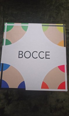 Fredericks & Mae Bocce Set - 8 Painted Wooden Balls, Jack & Canvas Bag (New in B