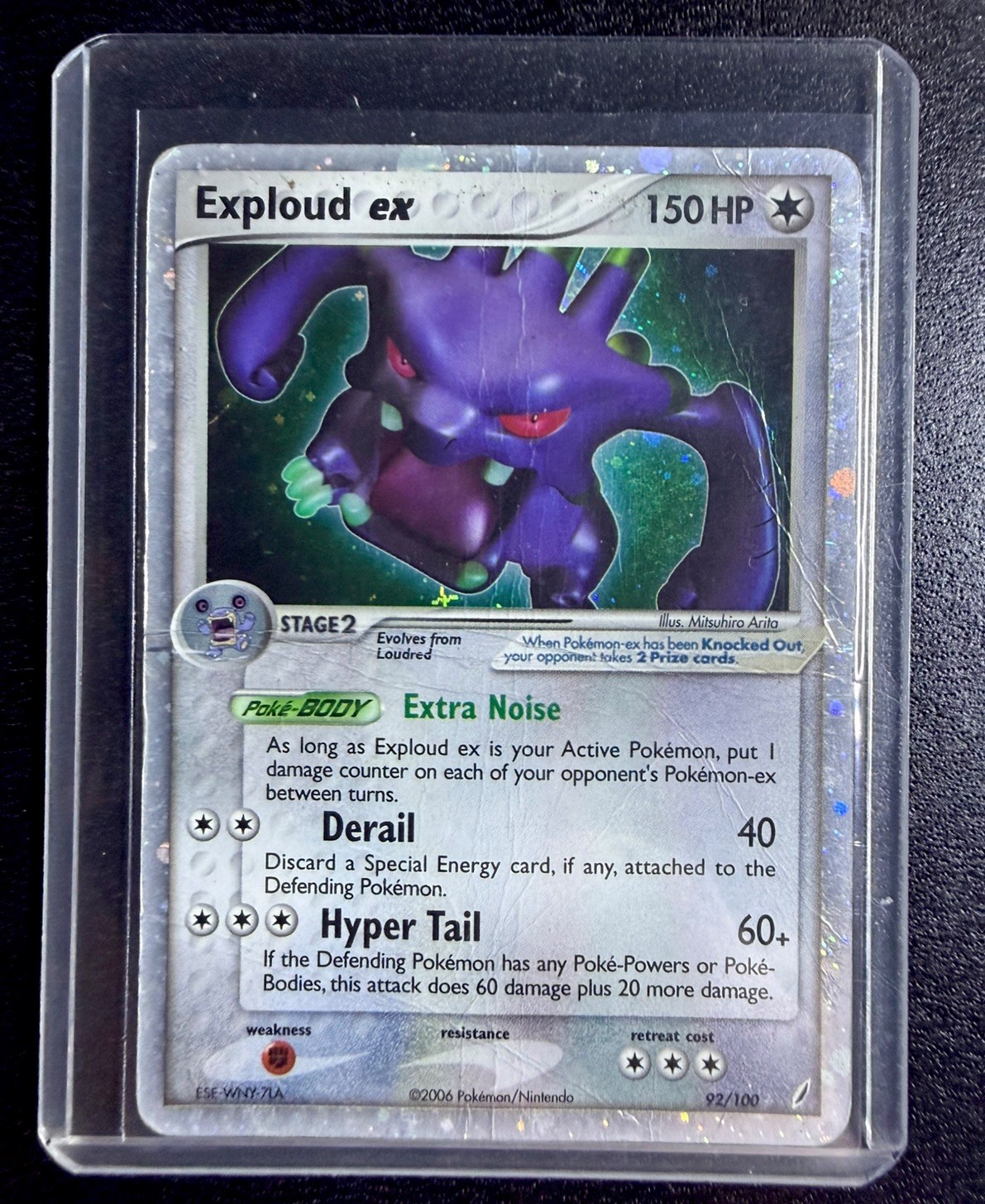 Exploud ex 92/100 Crystal Guardians Holo Ultra Rare Pokemon TCG Nintendo HP