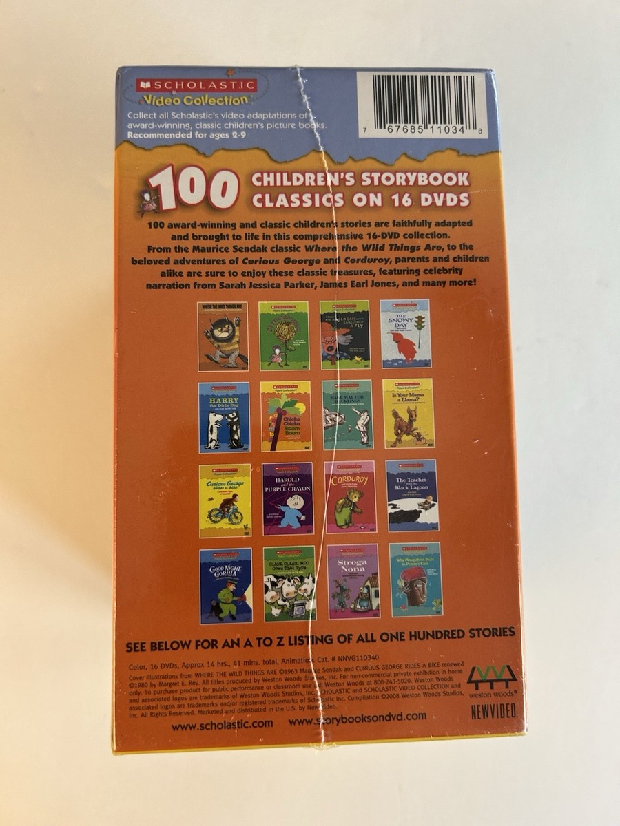 Scholastic Treasury of 100 Storybook Classics (DVD, 2008, 16-Disc
