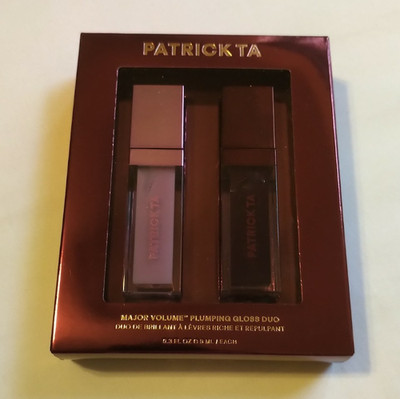 NIB PATRICK TA MAJOR VOLUME PLUMPING GLOSS DUO HEADLINER MAIN STAGE LTD EDITION