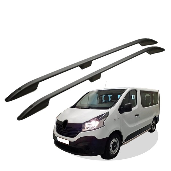 Dachreling Passend FüR Renault Trafic L2 Lang (Lwb) Baujahr Ab 2015 (Schwarz)-image