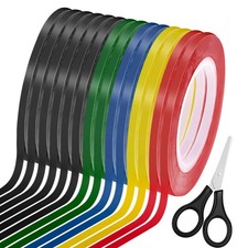 15 Rolls 1/8 Inch Thin Whiteboard Tape Pinstripe Art White Board Marking Grid