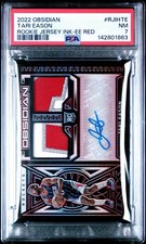 2022 PANINI OBSIDIAN TARI EASON JERSEY INK | ELECTRIC ETCH RED RC [#5/5] PSA 7