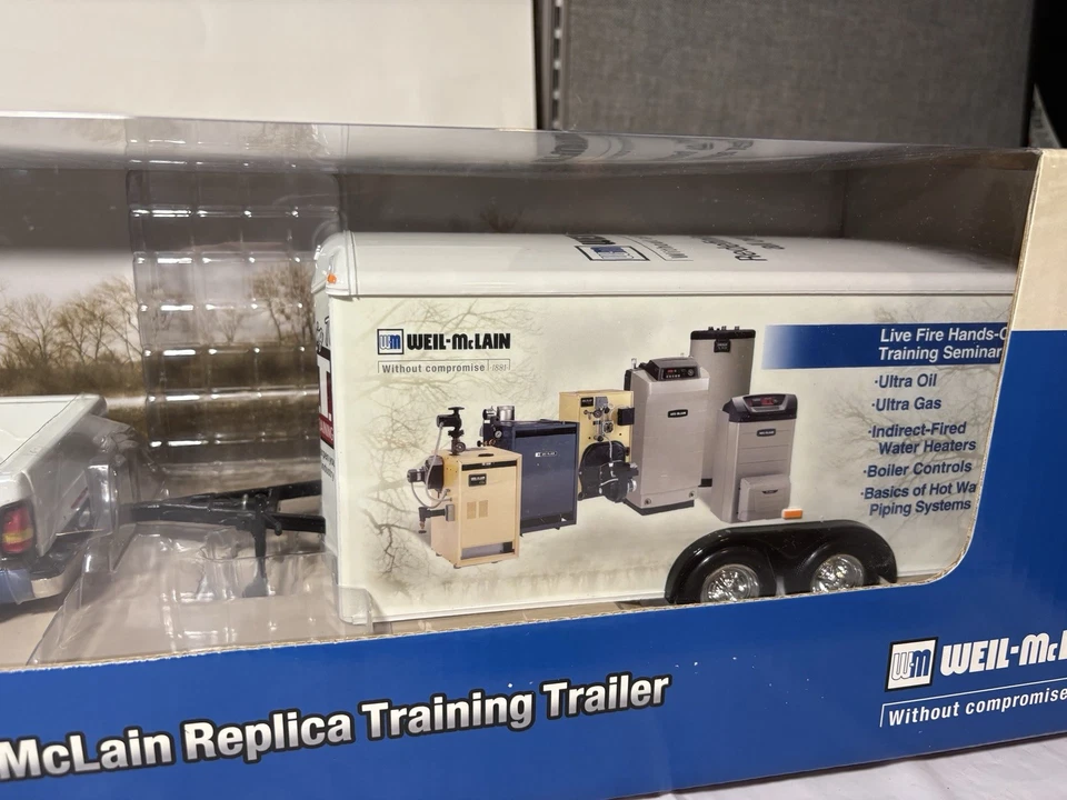 Remolque de entrenamiento térmico Weil-McLain modelo fundido a presión 1:18 HVAC coleccionable nuevo en caja Foto 4 de 4