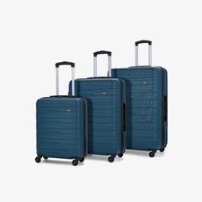 ROCK Seattle set of 3 Suicases Hard-shell  in Teal  colour TR-0274-TE