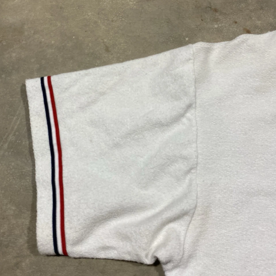 Camiseta de beisebol vintage H2O Cocoa Beach FL bandeira dos EUA feita nos EUA P/M - Imagem 3 de 4