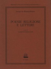 Poesie religiose e lettere - Jacopo Del Pecora (da Montepulciano) [1994]