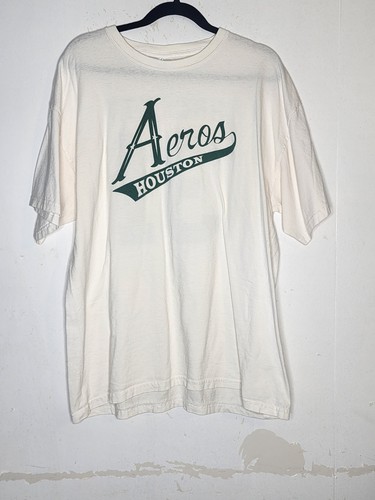 Hackett, Vintage Matt Hackett #31 Houston Aeros Goal Tender AHL T-Shirt SGA Size XL