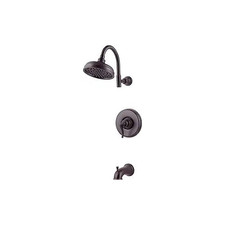Pfister LG89-8YP Ashfield Tub and Shower Trim Package with Raincan Shower Head