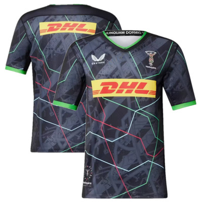 Harlequins Herren Rugby Shirt (Größe XL) Castore 3rd 23/24 Trikot - Neu