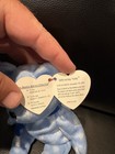 Ty Beanie Babies Holiday Teddy Blue Snowflake Plush Bear, 1999, Ages 3-5 — photo 2