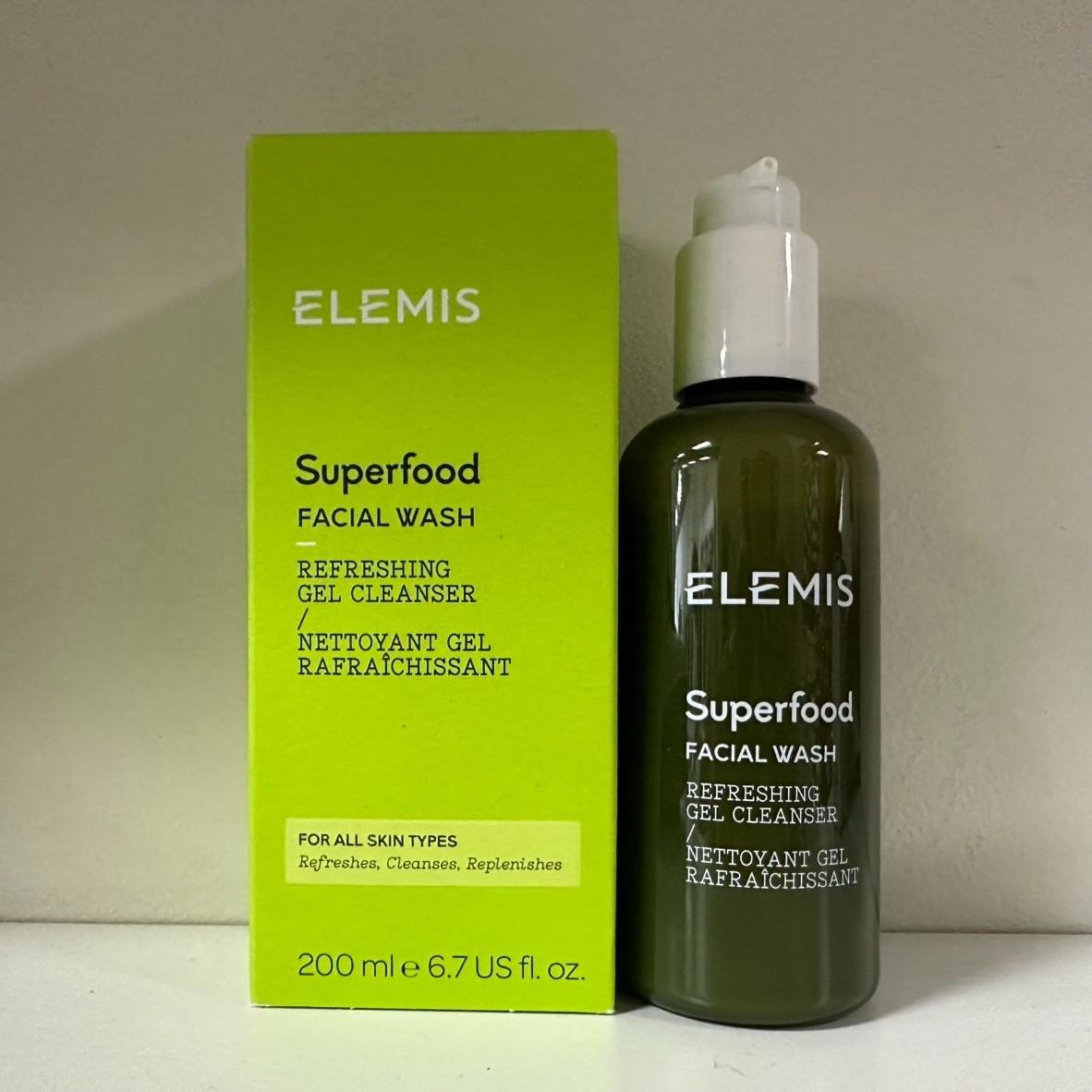 Elemis Superfood Facial Wash by Elemis, 6.7 oz Refreshing Gel Cleanser