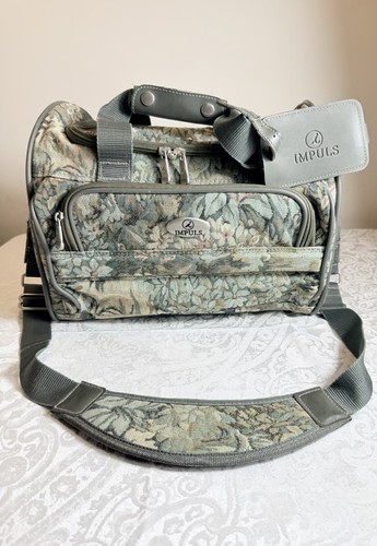 VTG Impuls Floral Tapestry Travel Bag Small Duffel Overnight Carry On Weekender