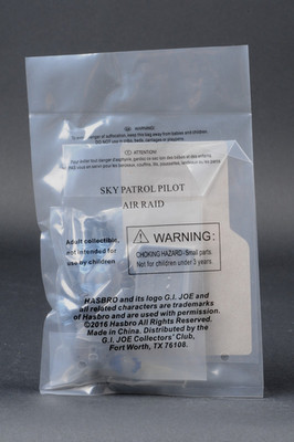 2016 Hasbro GI Joe Con Convention Sky Patrol Pilot Air Raid Sealed Bag JoeCon