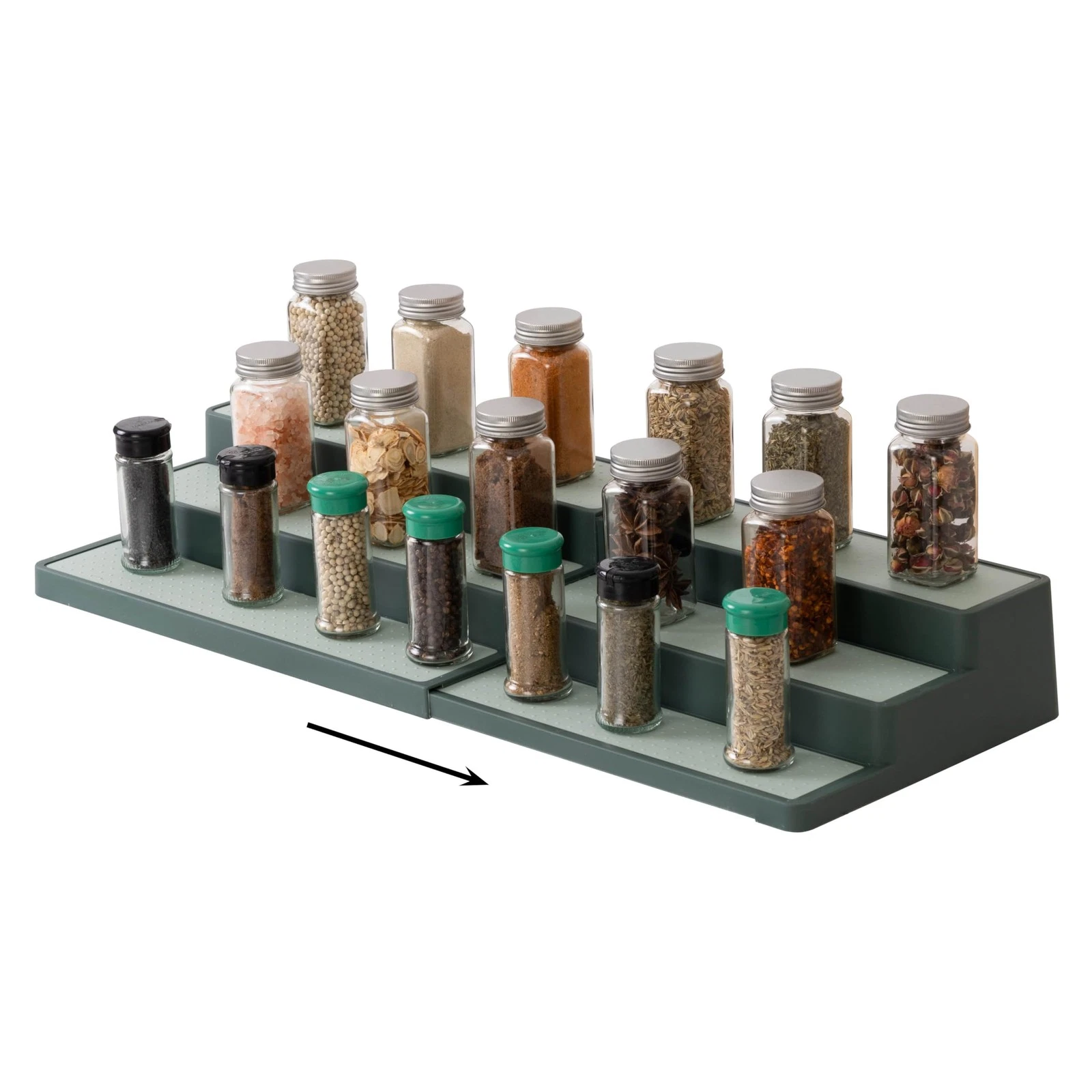3-Tier Spice Rack Organizer - Versatile Storage Shelf for Kitchen, Bathroom, ...
