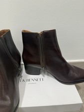 LK Bennett Leather Ankle Boots Size 37