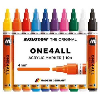One4All 227HS Acryl Marker BasicSet 1 4,0 mm Strichstärke, hochdeckend und pe...
