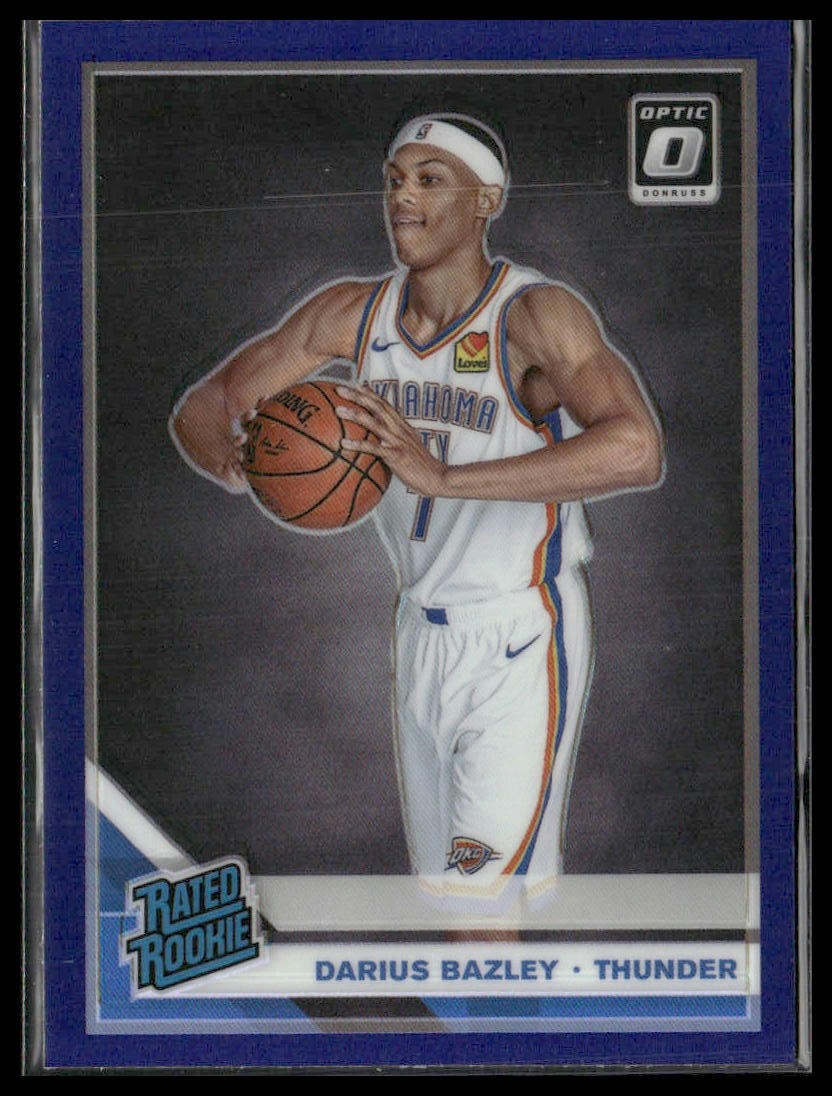 2019-20 Donruss Optic #156 Darius Bazley Purple