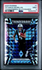 PSA 9 2025 Panini Phoenix Thunderbirds Tetairoa McMillan Pyramids /299 Prizm RC