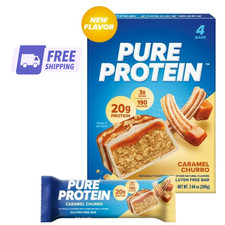 Pure Protein Bars, Caramel Churro, 20g Protei...