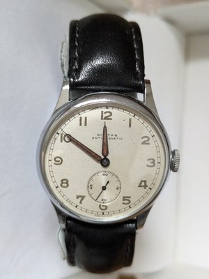 Rare CIVITAS Antimagnetic Swiss Watch by Moeris   15 Jewels   Balance Broken