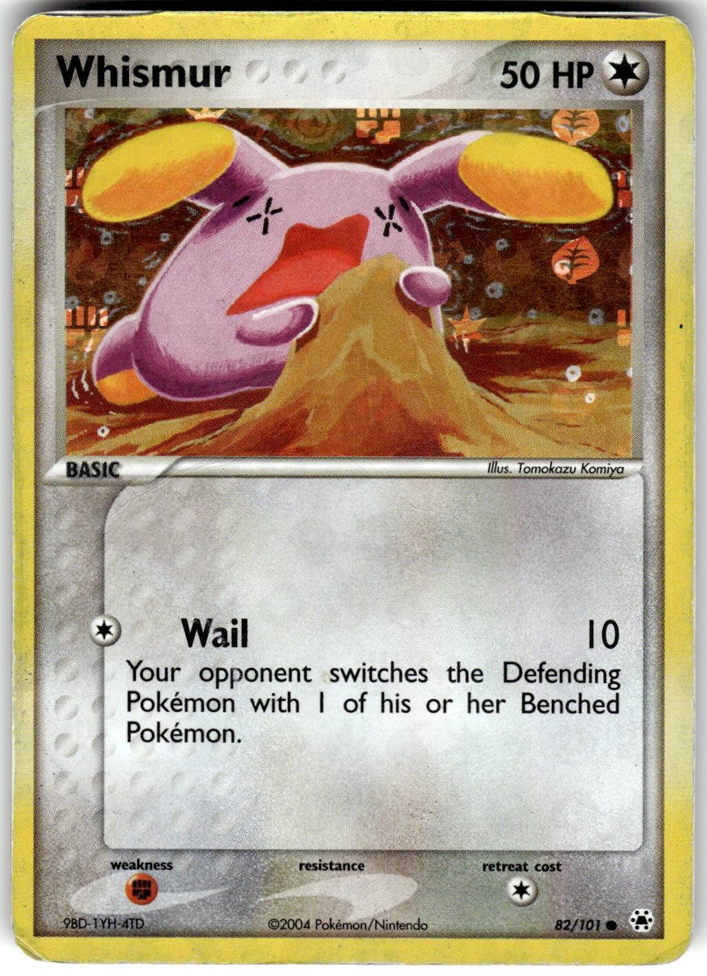 Whismur Reverse Holo 82/101 Hidden Legends Pokemon HP Fast Ship