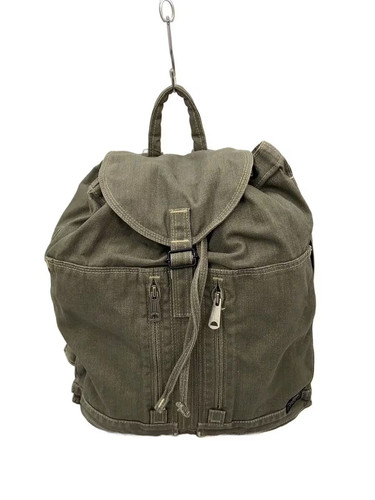 PORTER Herringbone Twill Backpack GRN