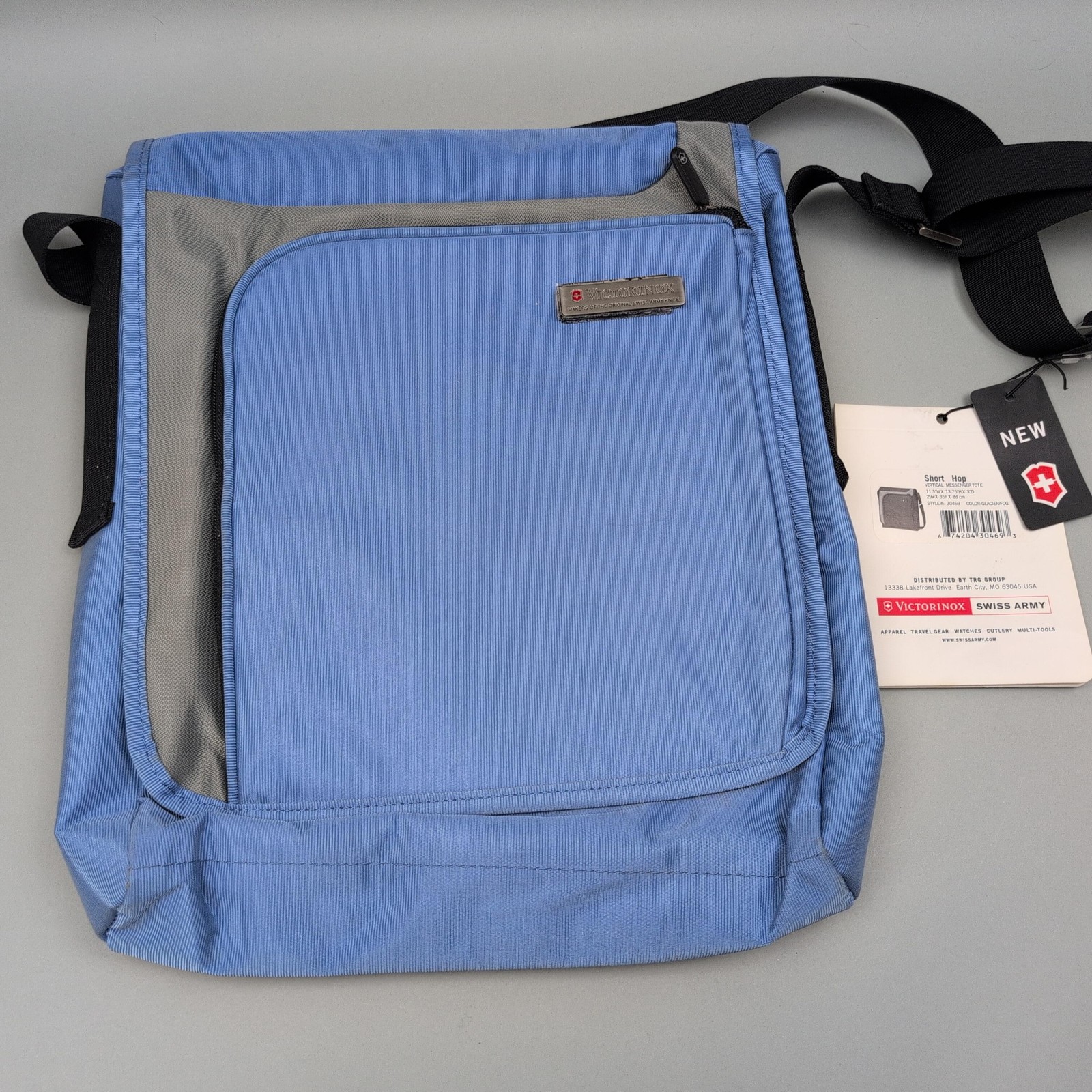 Victorinox Swiss Army Short Hop Blue 14" Messenger Bag Men A