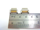 Cartier Tank Francaise 14.5mm 18K SS Genuine Link SM Watch Band 2pcs set Mint (a