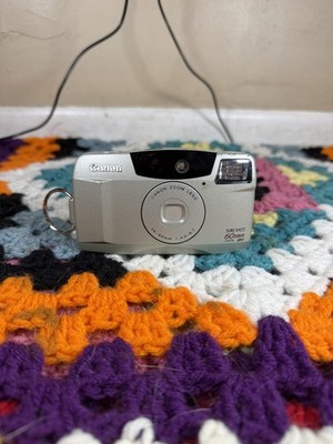 Canon Sure Shot 60 Zoom Date 35mm Film Camera  - TESTED / CLEAN