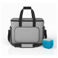 FLINKO Kühltasche 30L inklusive 6 Kühlakkus Picknicktasche Einkaufstasche