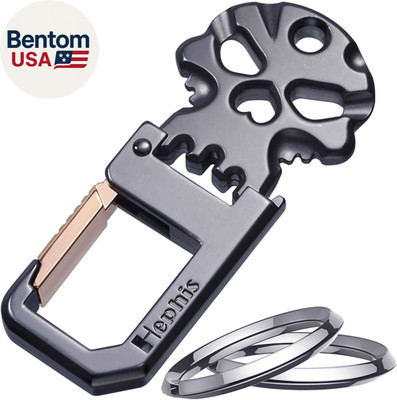 Solid Keychain with Handy Bottle Opener,Heavy Duty Key Management,Durable Car Ke