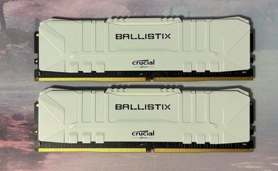 Crucial Ballistix 16GB Kit (2x 8GB), Weiß, DDR4-3600, CL16-18-18-38