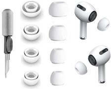 ALXCD 4 Pairs Ear Tips Compatible with AirPods Pro 2 /1st XS/S/M/L, White