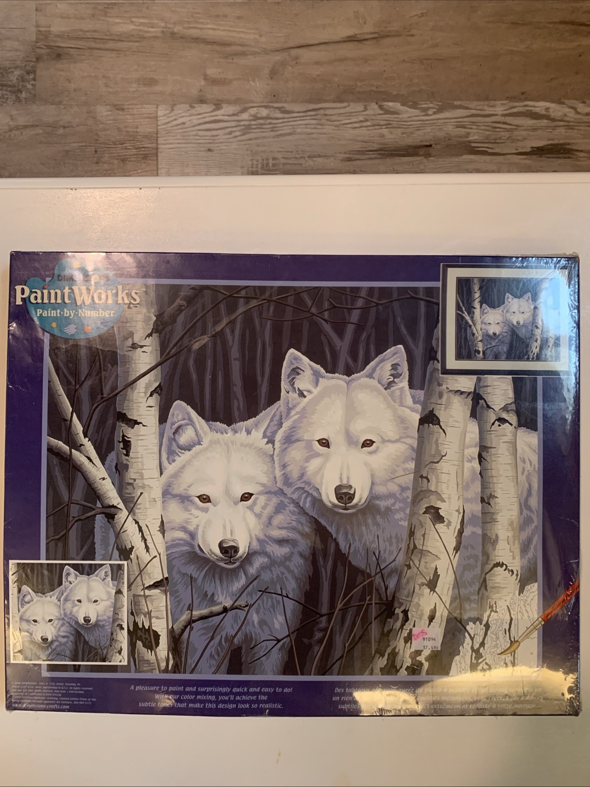 Dimensions Paint Works, Paint by Number 91094 White Wolves 2