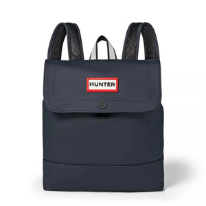 Hunter Target Rubber Backpack Navy Blue Water Resistant Unisex Adjustable Straps Hunter Backpack Blue Bags & Handbags for Women for sale | eBay main image 3
