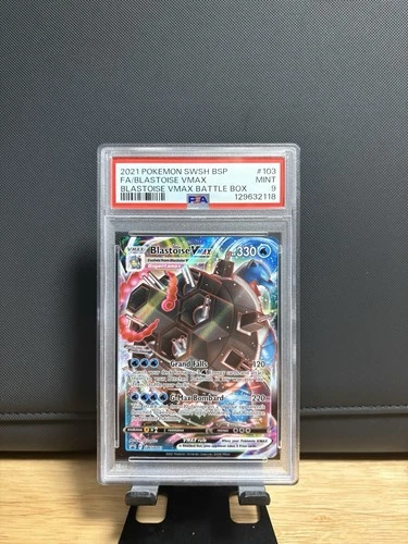 PSA 10 BLASTOISE 2021 POKEMON SWSH VMAX BATTLE BOX PROMO FULL ART GEM MINT