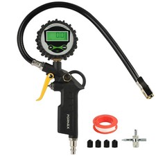 Digital Tire Inflator With 200 Psi Pressure Gauge For Tire Pressure Test