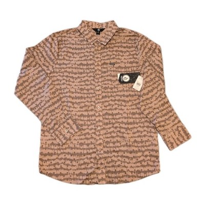 Volcom Warbler Long Sleeve Woven Shirt Men s (Large) Classic Fit 100% Cotton New