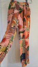 FARM RIO Mystic City Panama Tropical Pants Size S, Multi-color, Viscose NWT 