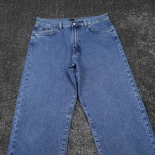 Image of Hugo Boss Arkansas Jeans Blue Size W36 L33 Men's Regular Straight