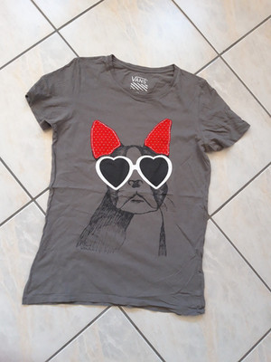 graues Shirt mit kurzem Arm in Größe L  von Vans
