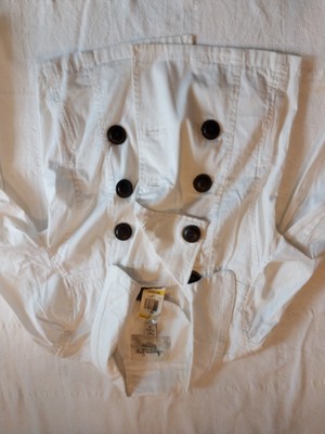 American RAG Blazer. White. Medium. BUTTON Front. Cotton Blend